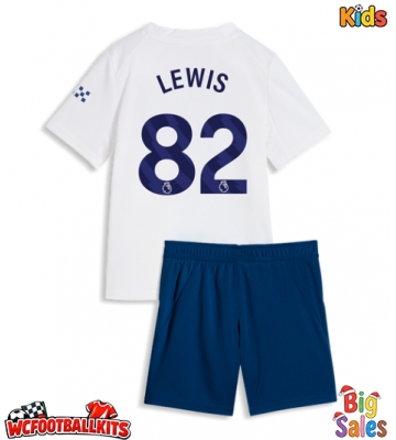 Manchester City Rico Lewis #82 Replica Third Stadium Kit for Kids 2026-27 Short Sleeve (+ pants)